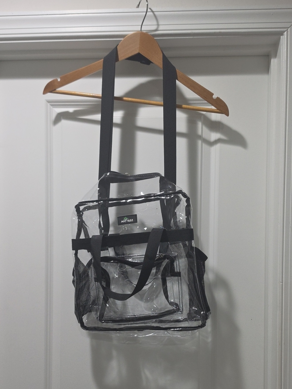 Maytree Clear Black-Trim 2 Way Tote/bag